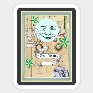 Moon tarot card Sticker